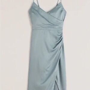 Abercrombie & Fitch Asymmetrical Light Blue Dress